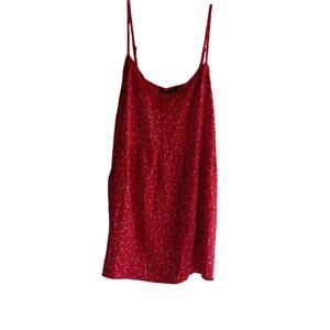 NWT Suzanne Betro Lace Red Baby Doll Cami Size 4X